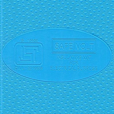 Safevolt ISI Marking Blue Colour Close View Safevolt ISI Marking Blue Colour Close View